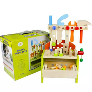 ست اسباب بازی میز ابزار چوبی Wooden tool table toy set -اسباب بازی